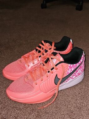 Nike J.A. Hearts Sneakers Coral Color Athletic Sneakers